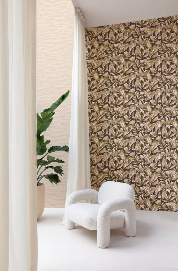 Papier peint floral Maya L'exotique dans votre salon