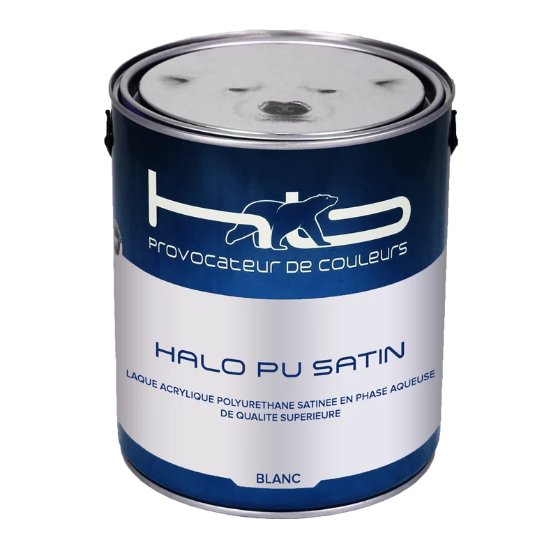 HALO PU SATIN Peinture laque satinée résistante aux frottements et micro-rayures multisupports