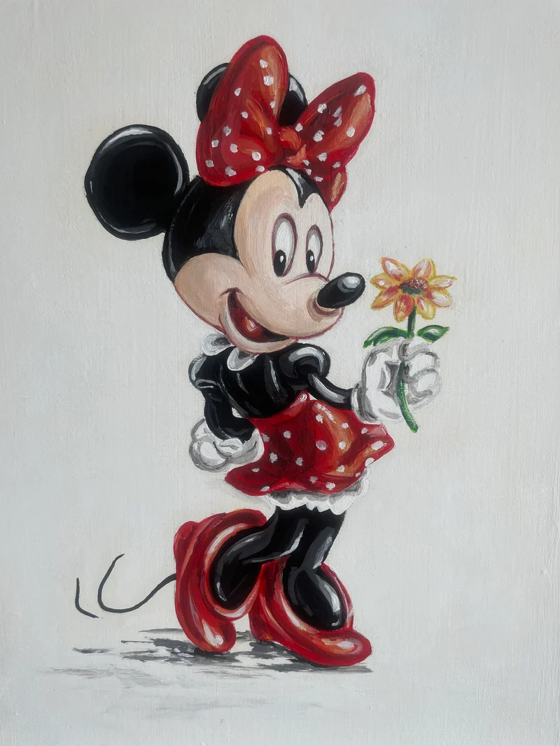 Minnie - technique acrylique