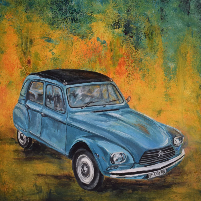 2 CV - technique acrylique