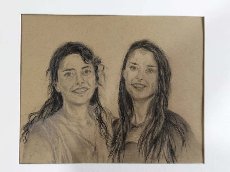 Portrait technique crayon