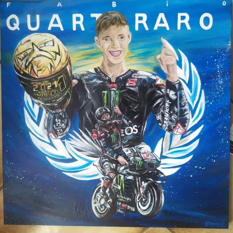 Portrait pilote de Moto GP - Fabio Quartararo