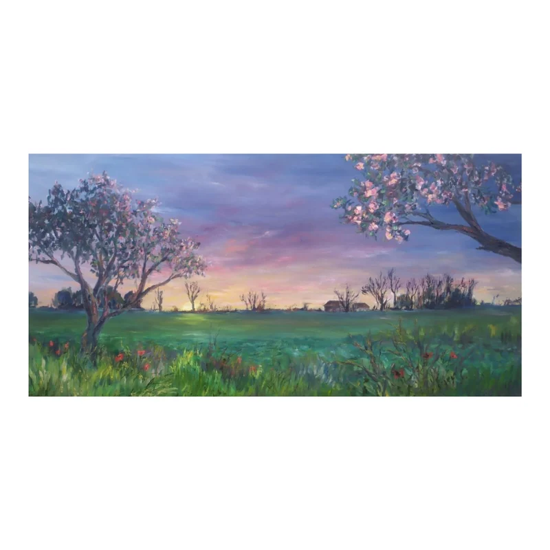 Coucher de soleil printannier