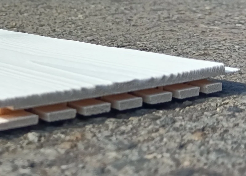 Lambris peint en blanc 13 x 135 - L=2,37m