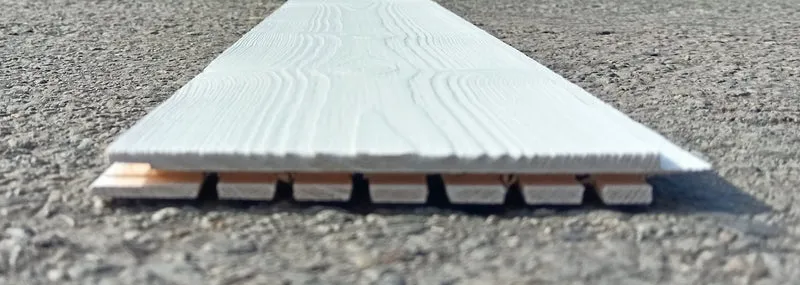 Lambris peint en blanc 13 x 135 - L=2,37m