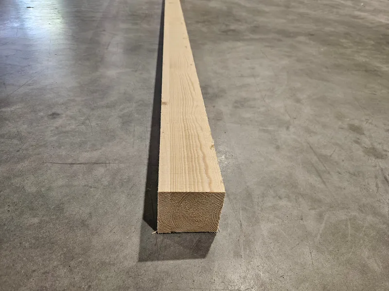 Poteau epicéa lamellé collé - 90x90 - L=2m (brut de sciage)