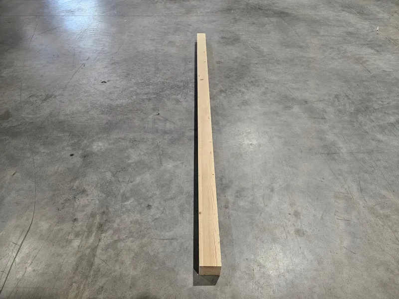 Poteau epicéa lamellé collé - 90x90 - L=2m (brut de sciage)