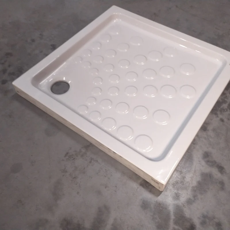 Receveur de douche céramique blanc - 900 x 900 x 75 mm