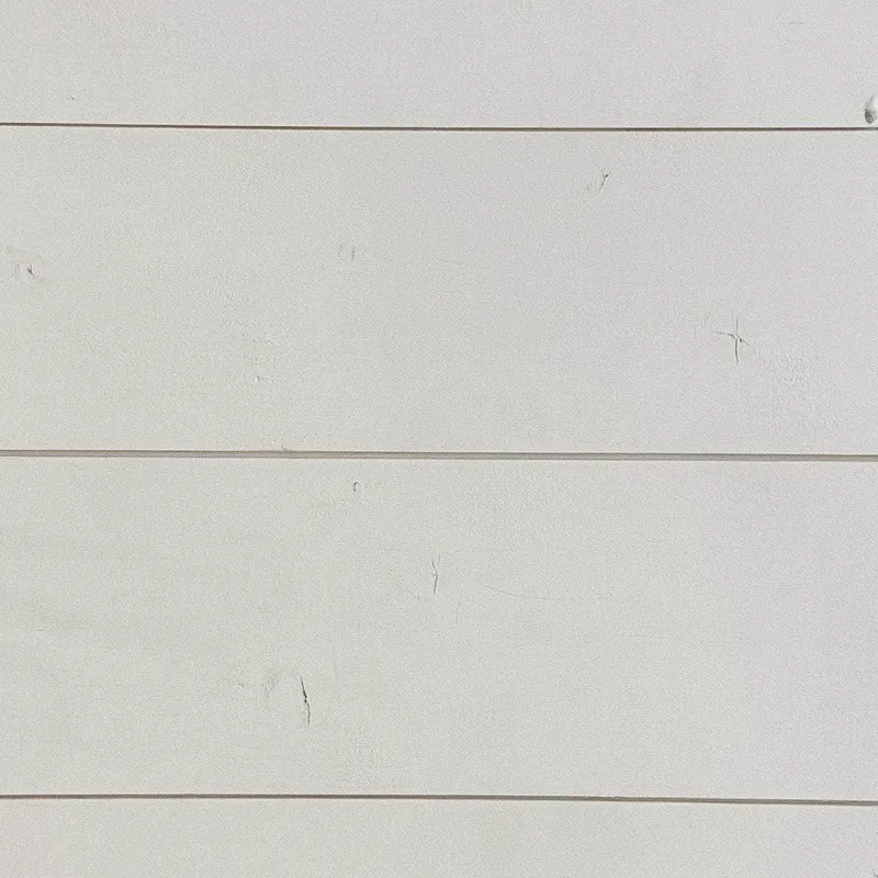 Lambris peint en blanc bois brut - 13x135 - L=2,53m