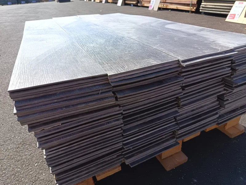 Lame PVC décor bois gris - 1200 x 180 x 20 mm