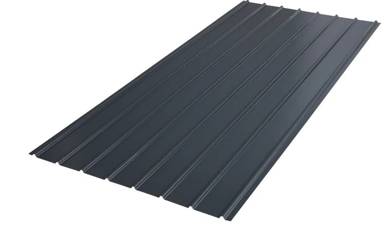 Bac en acier ondulé nervuré - Gris anthracite RAL 7016 - 2000x910 - H=12mm - Ep=0,4mm - SEDPA