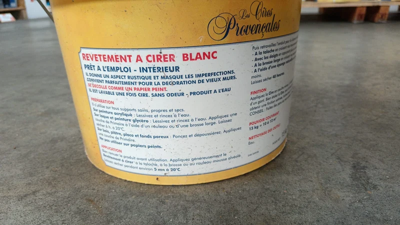 Revêtement à cirer 15 KG - couleur crème - Les cires provençales