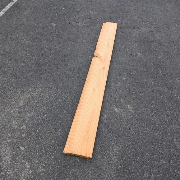 Chute de bardage bois massif douglas classe 3 - sections variables - L=1.4m
