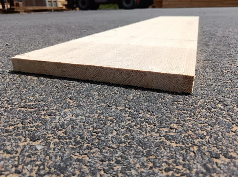 Tablette epicéa lamellé collé - 1800 x 300 x 25 mm (brut de sciage)