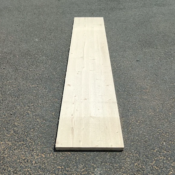 Tablette epicéa lamellé collé - 1200 x 380 x 25 mm (brut de sciage)