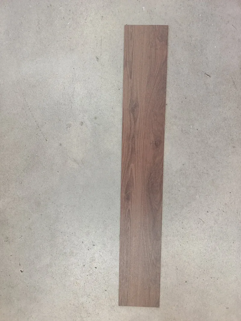 Dalle PVC marron - 1200 x 180 mm - à coller