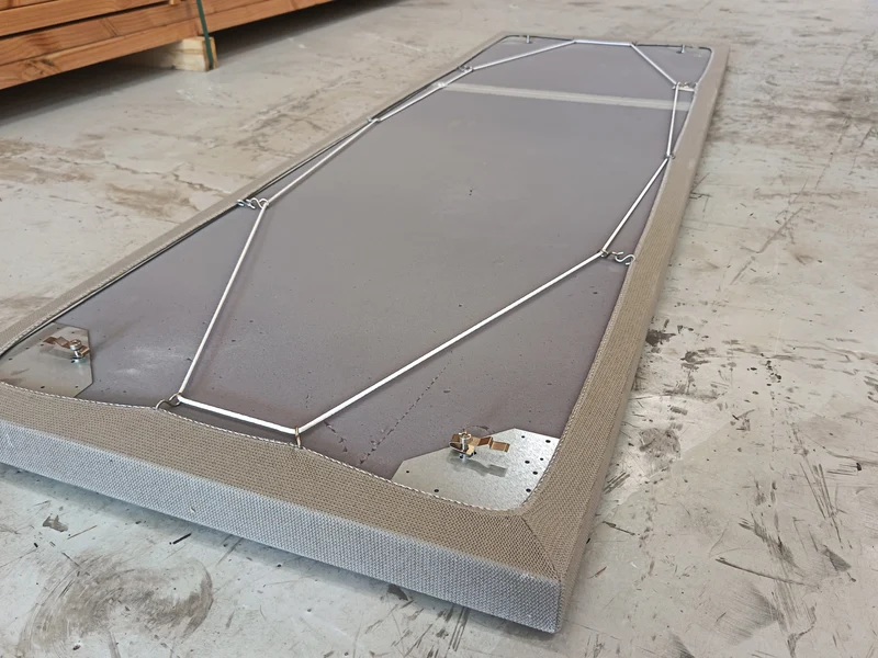 Panneau acoustique gris - 1800 x 1200 x 40 mm