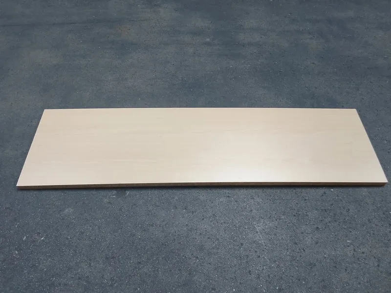 Tablette aggloméré décor hetre - 1445 x 395 x 25 mm
