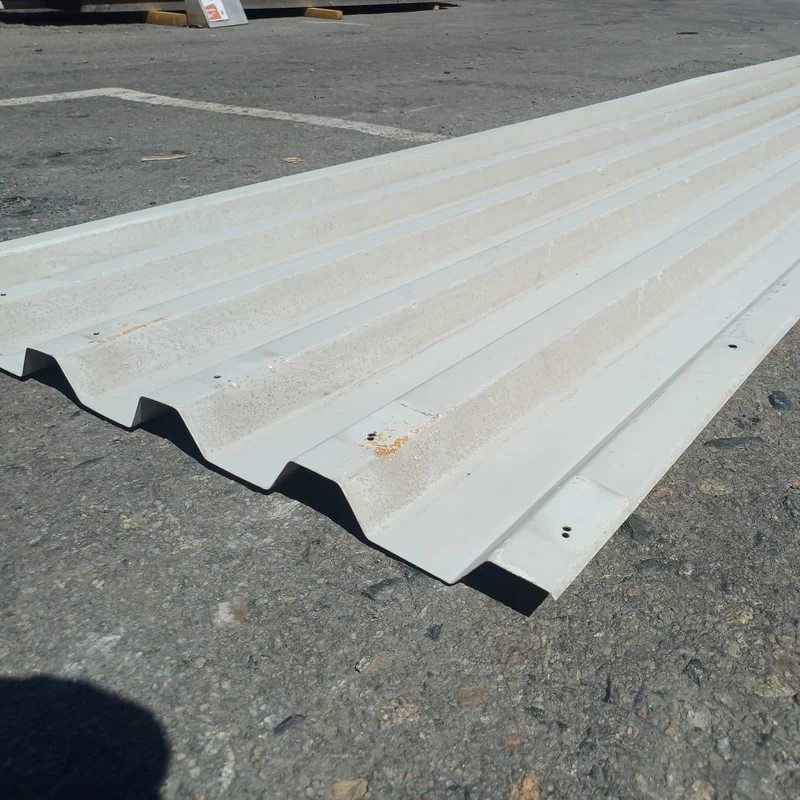 Bac acier nervuré blanc - 5250 x 1000 mm