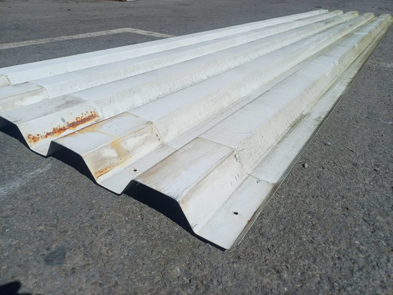 Bac acier nervuré blanc - 5250 x 1000 mm