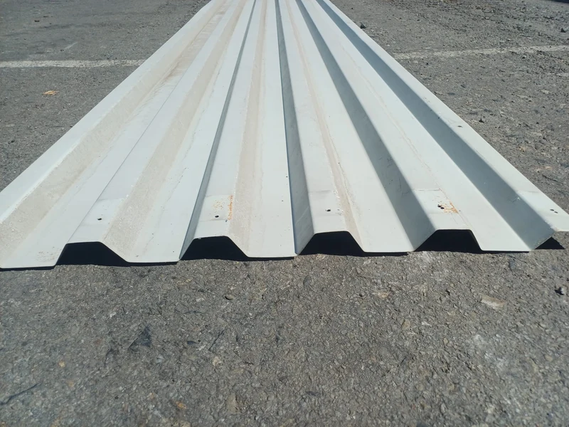 Bac acier nervuré blanc - 5250 x 1000 mm