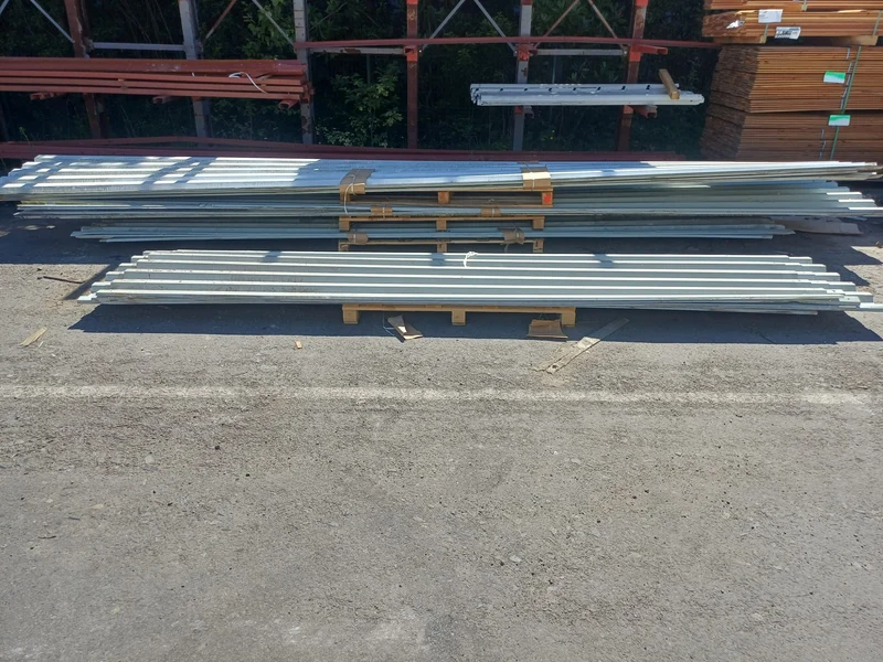 Bac acier nervuré blanc - 5250 x 1000 mm