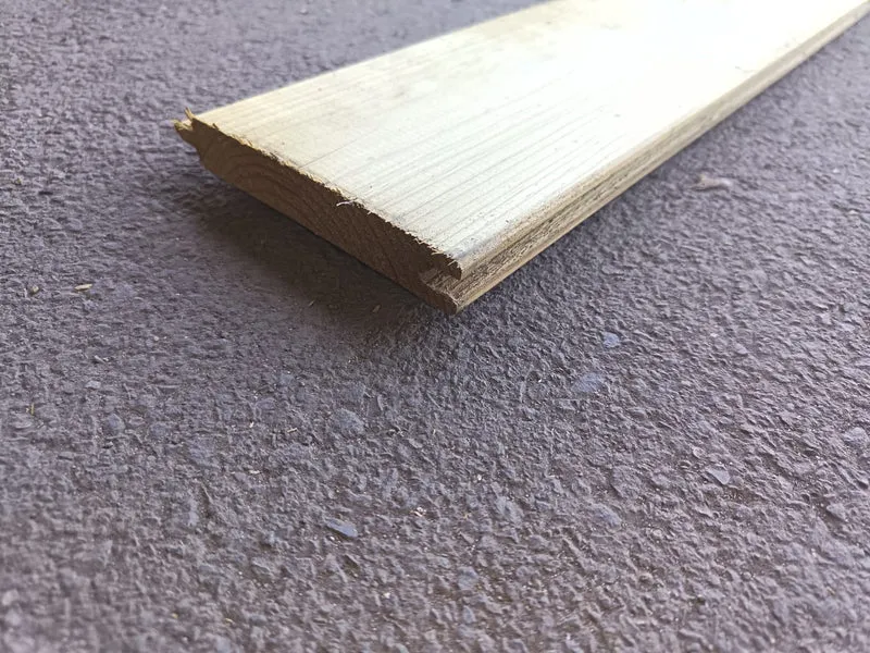 Bardage pin classe 4 vert - 22x133 - L=3.95m
