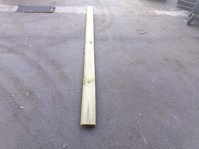 Bardage pin classe 4 vert - 36x133 - L=2.95m
