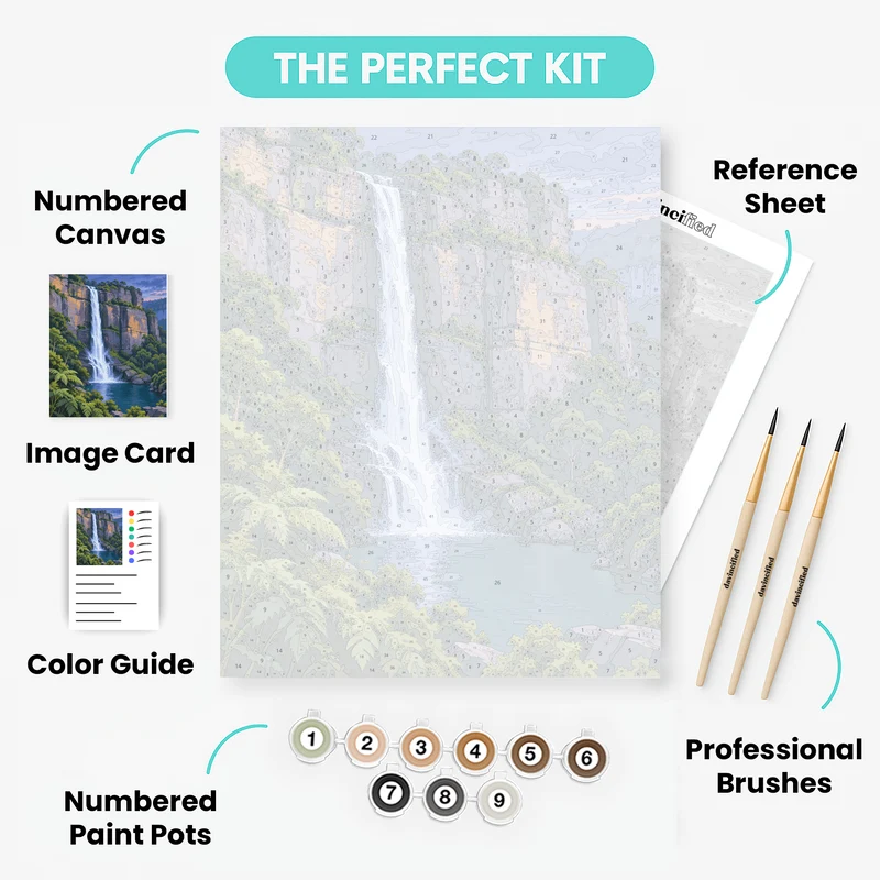 Wentworth Falls Dusk - Paint by Numbers Kit