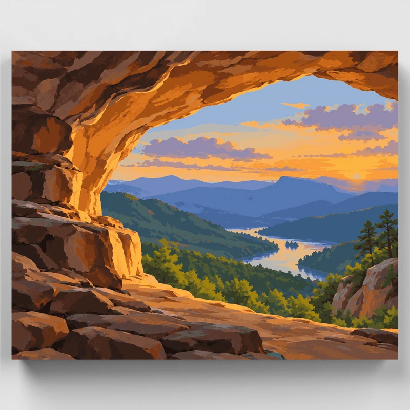 Sandstone Arch Sunset - Paint by Numbers Kit