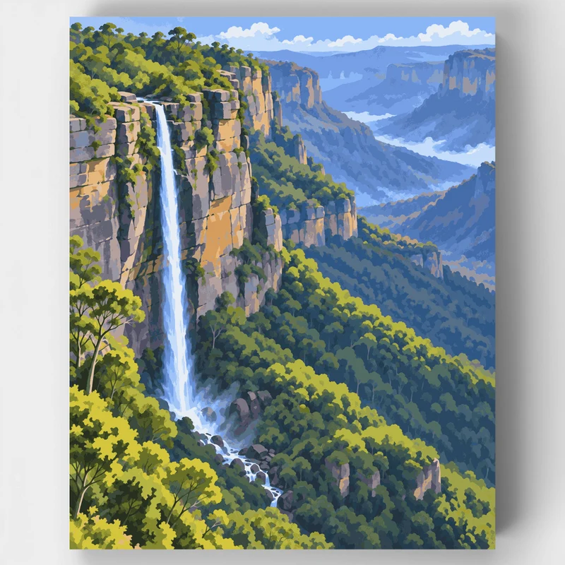Govetts Leap Falls - Paint by Numbers Kit