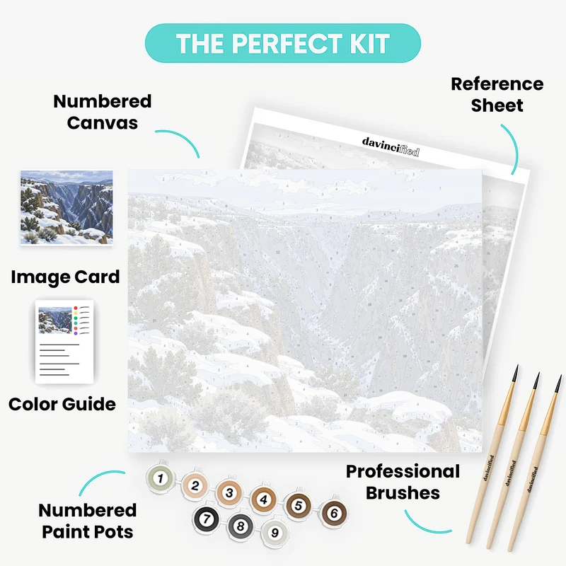 Winter at Black Canyon - Paint by Numbers Kit