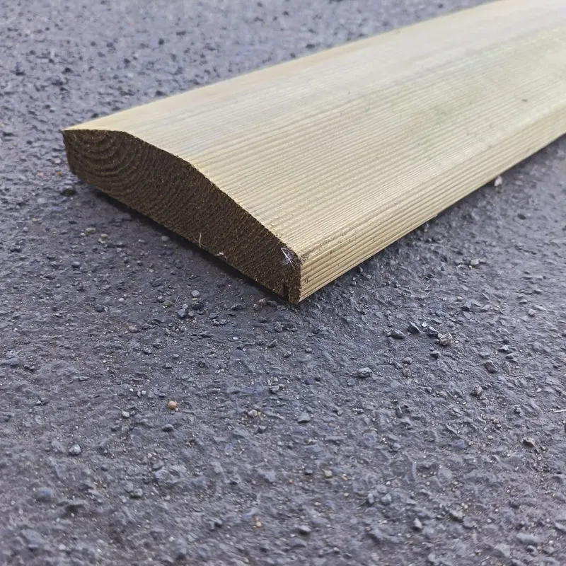 Couvertine rabotée pin classe 4 vert - 36x145 - L=3.95m