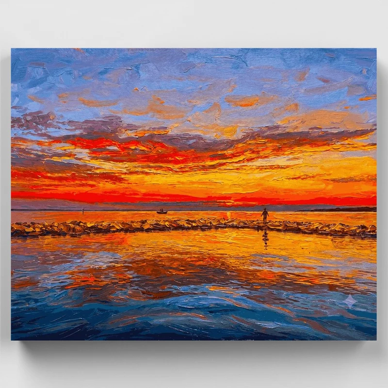 "Huntington Sunset" Paint by Numbers Kit