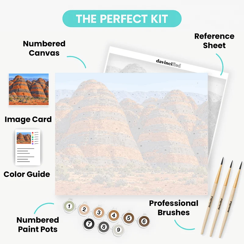 Bungle Bungle Range at Dawn - Paint by Numbers Kit