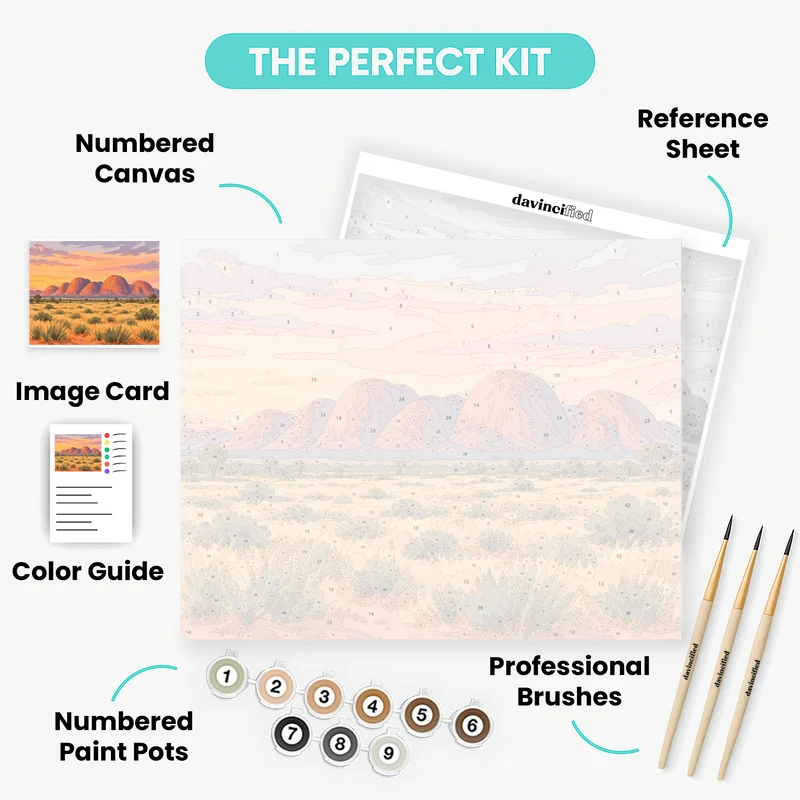 Bungle Bungle Dawn Domes - Paint by Numbers Kit