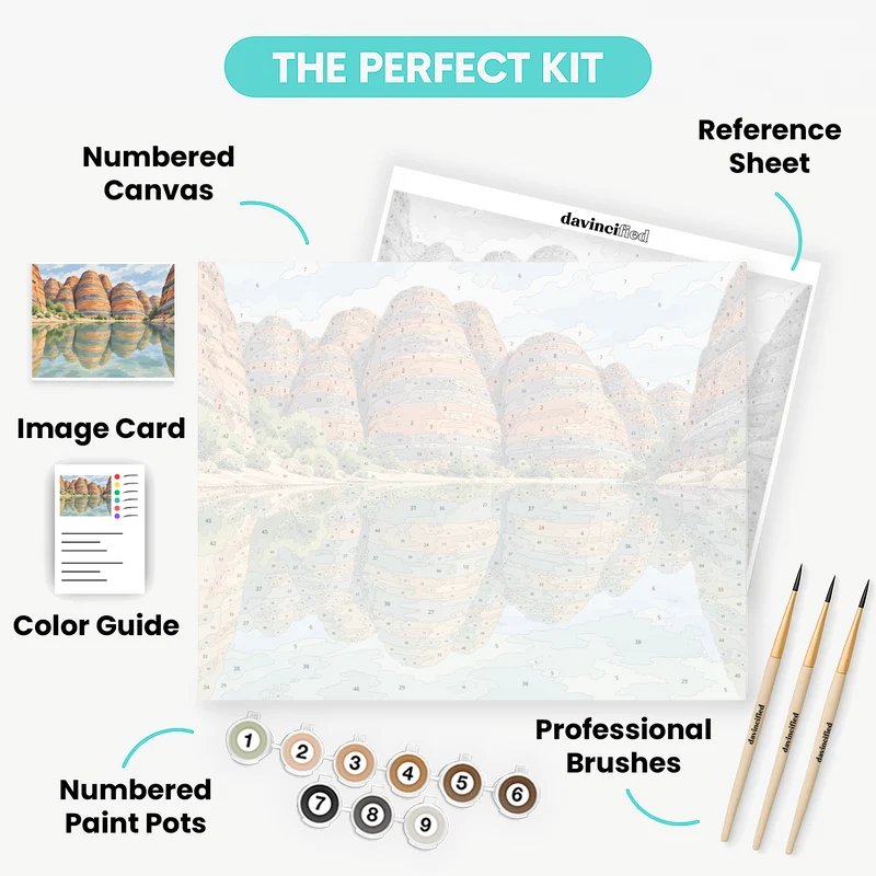 Bungle Bungle Mirror Reflection - Paint by Numbers Kit
