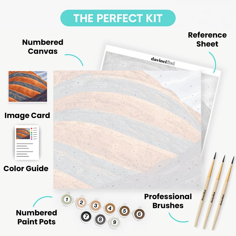 Banded Sandstone Dome - Paint by Numbers Kit