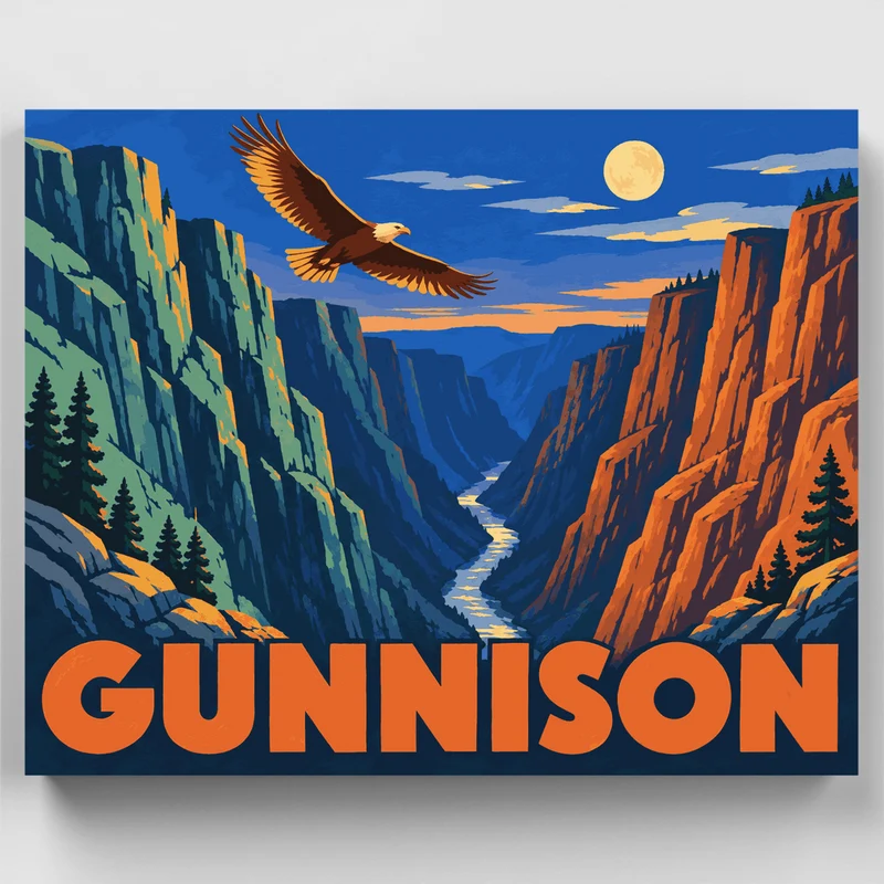 Gunnison Gorge Eagle - Paint by Numbers Kit