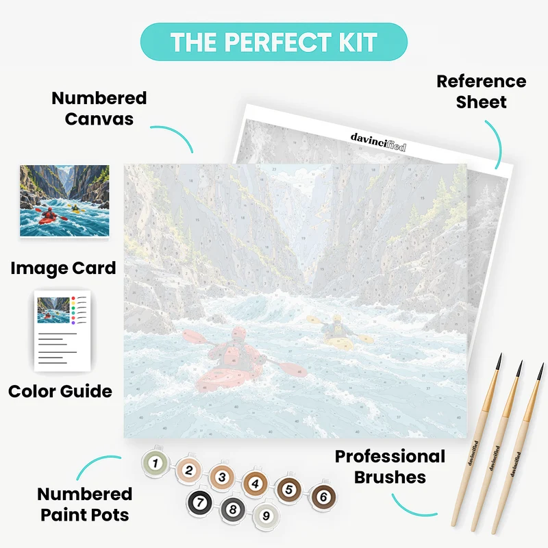 Gunnison Gorge Kayakers - Paint by Numbers Kit