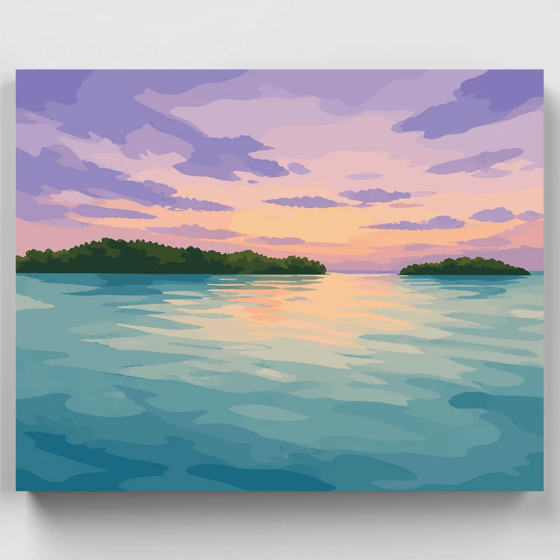 Biscayne Bay Mangrove Keys - Paint by Numbers Kit