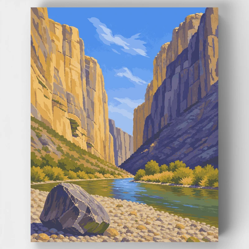 Santa Elena Canyon - Paint by Numbers Kit