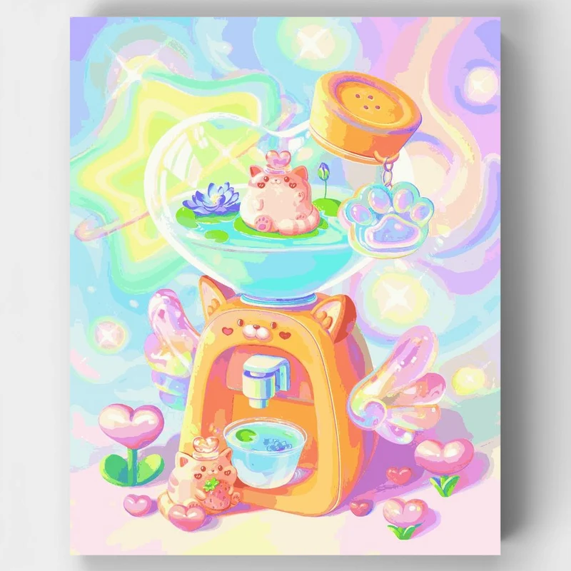"Lilypad Hydration" Paint by Numbers Kit