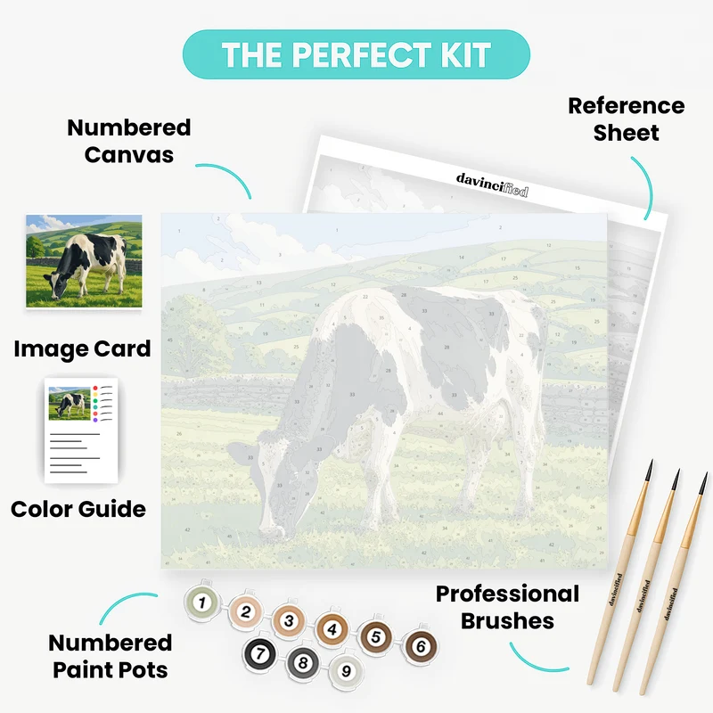 Grazing Dairy Cow - Paint by Numbers Kit