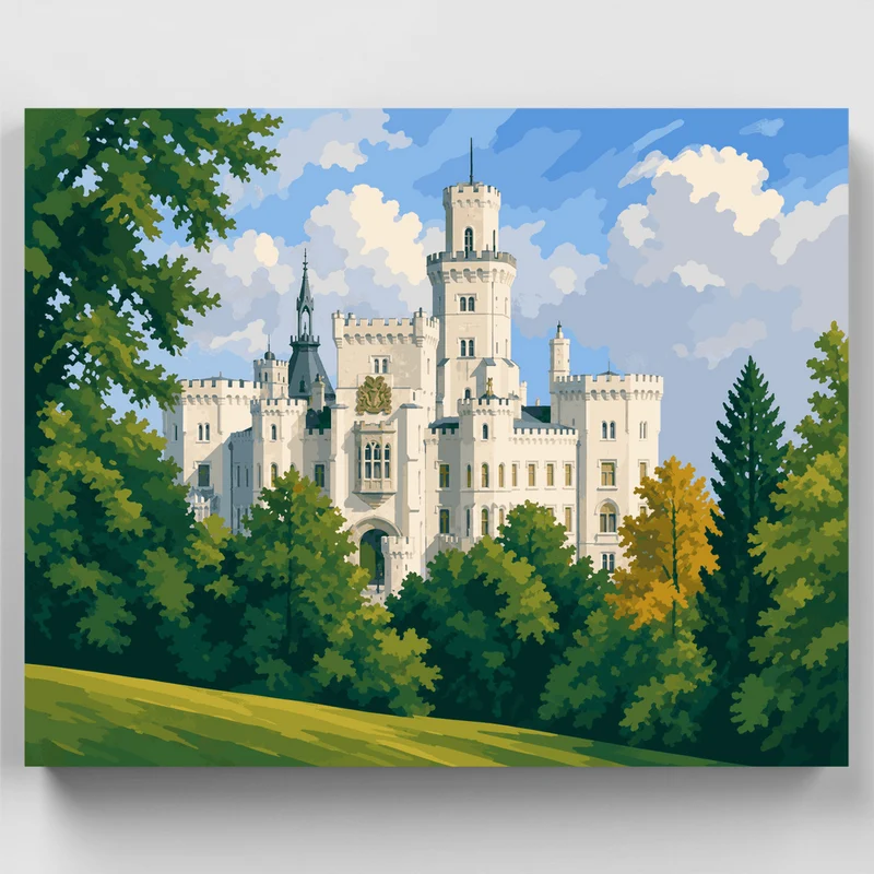 Hluboka Castle - Paint by Numbers Kit