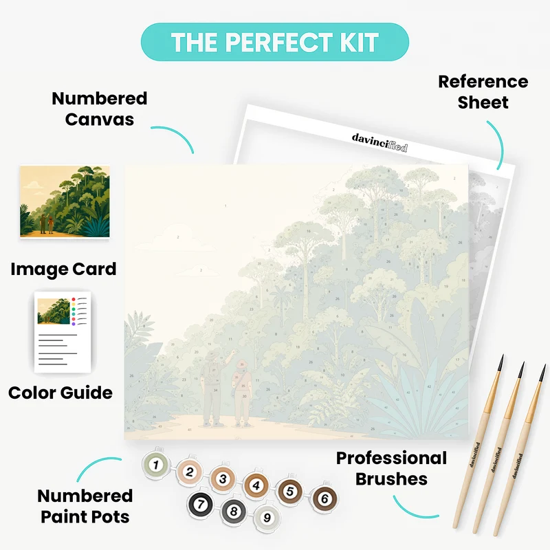 Rainforest Wall Lookout - Paint by Numbers Kit
