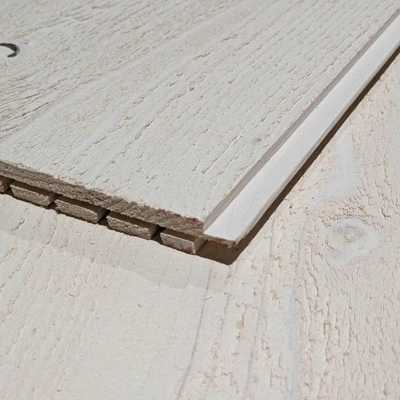 Lambris peint en blanc bois brut - 13x135 - L=2,65m