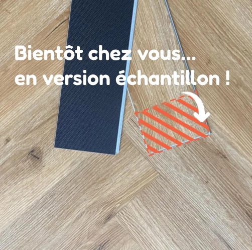 Echantillon de sol PVC clipsable Baton Rompu chêne