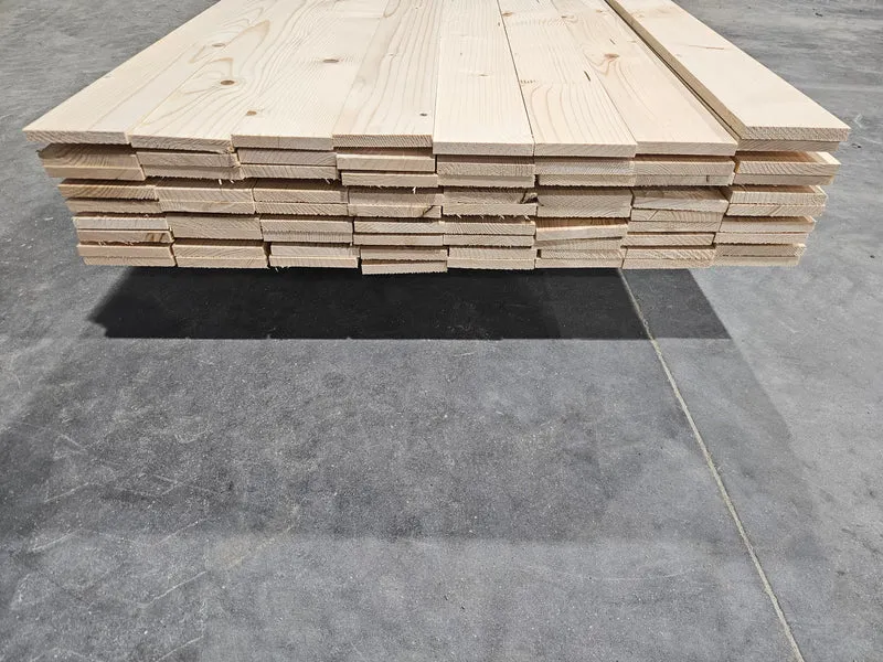 Plinthe épicéa lamellé collé - 12x70 - L=2m (raboté 4 faces)