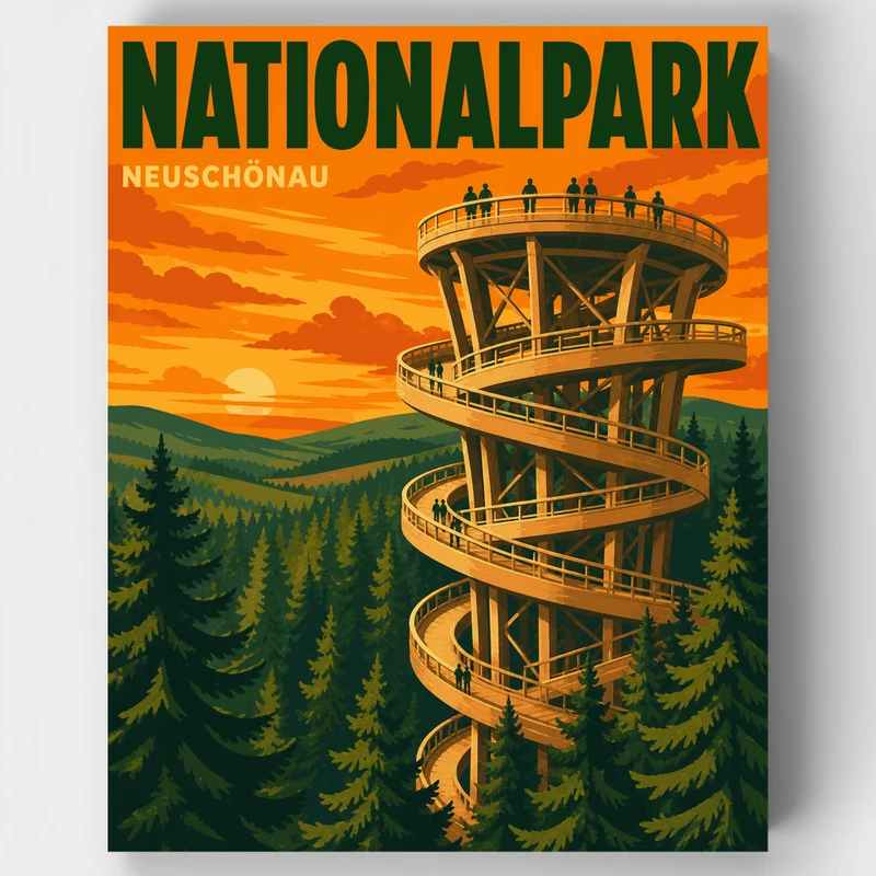 Treetop Spiral Tower - Paint by Numbers Kit